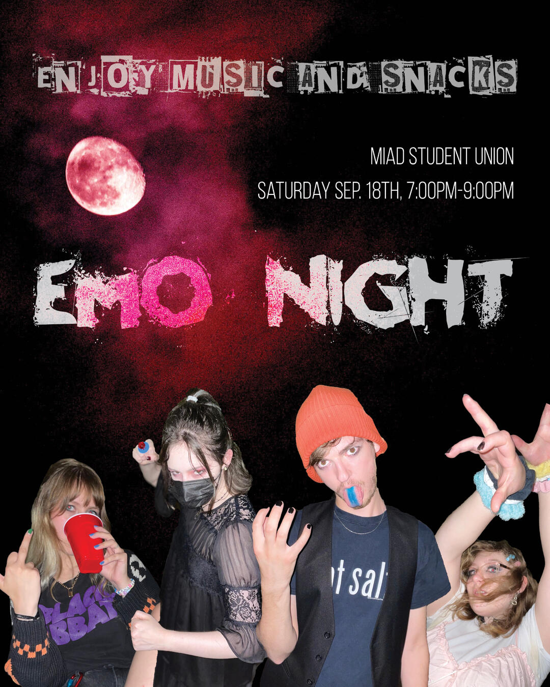Poster Design for MIAD's First Emo Night
