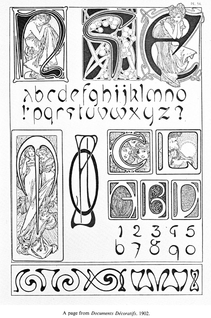 Alphonse Mucha Plate 54