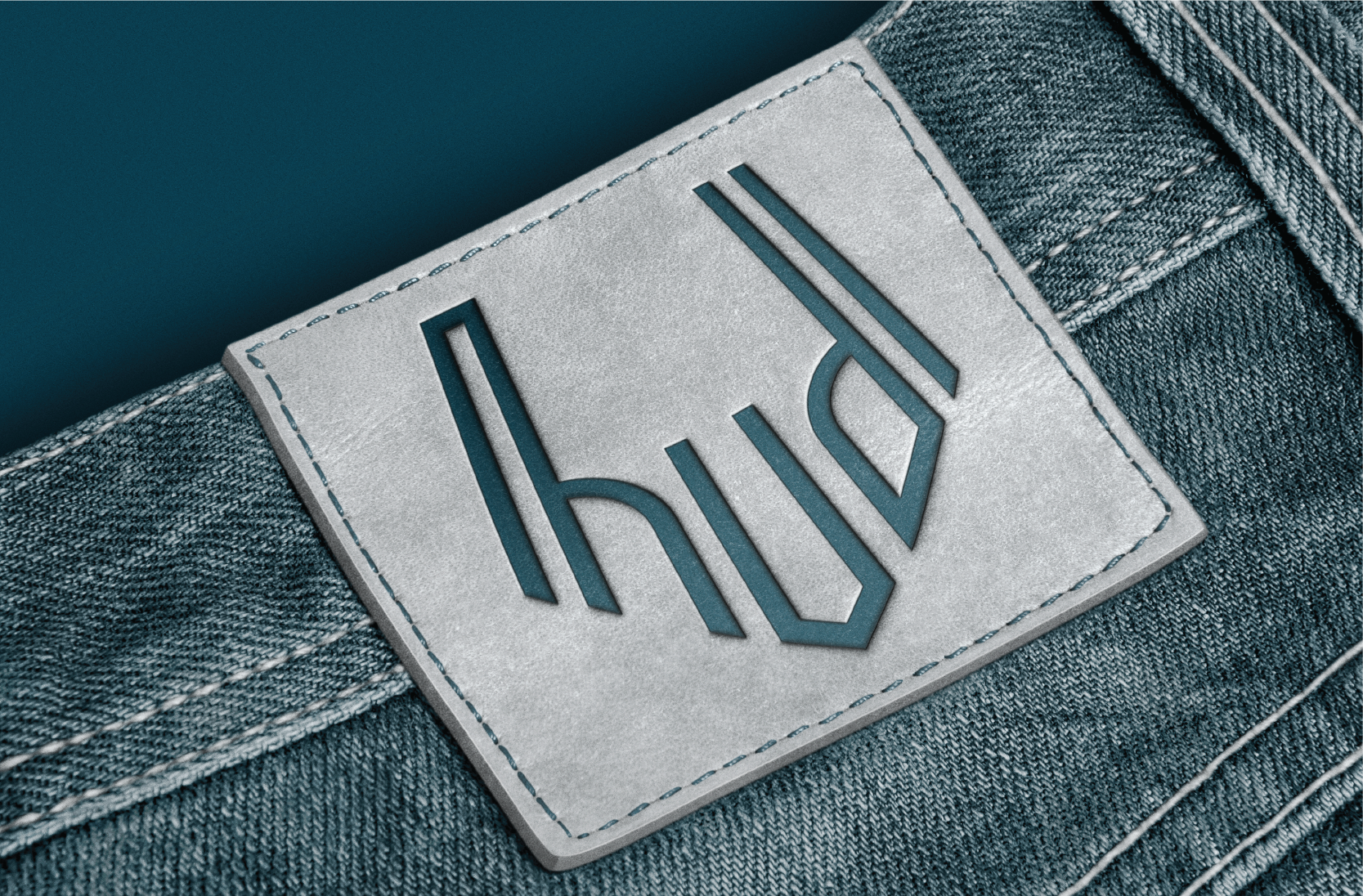 Embossed Jean Brand Patch